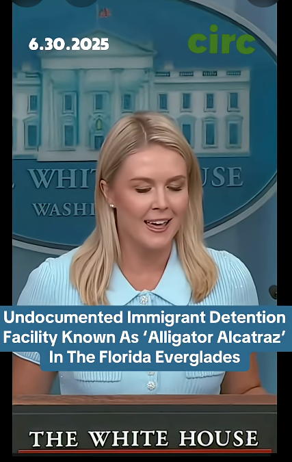  Press Secretary Speaks To The President’s Visit To’Alligator Alcatraz’, In The Florida Everglades